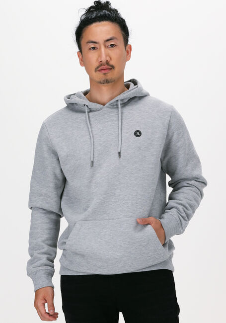 Lichtgrijze ANERKJENDT Sweater AKNIGEL ORGANIC HOODIE - large