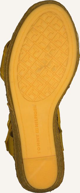 Gele TOMMY HILFIGER Platte sandalen COLORFUL TOMMY WEDGE SANDAL Gele TOMMY HILFIGER Platte sandalen COLORFUL TOMMY WEDGE SANDAL - large