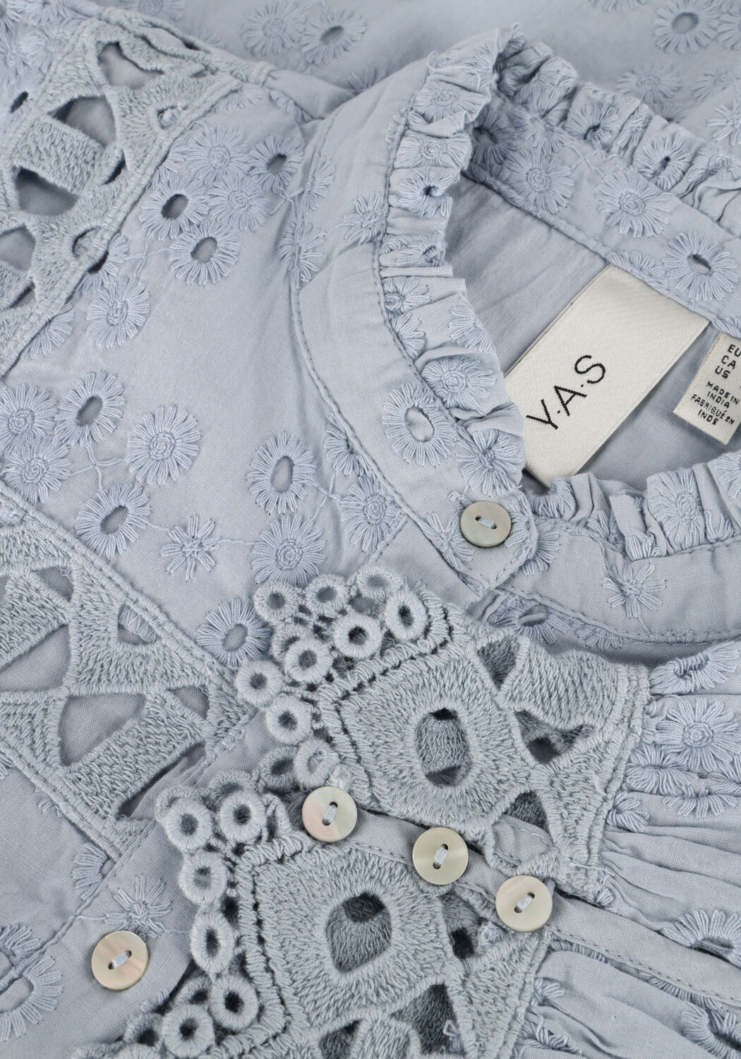 Blauwe Y.A.S. Blouses YASGUNVA LS SHIRT - large