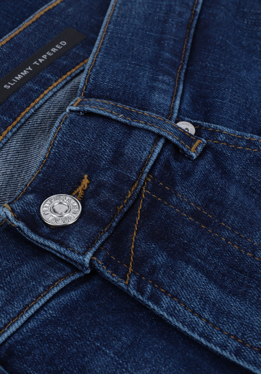 Donkerblauwe 7 FOR ALL MANKIND Slim fit jeans SLIMMY TAPERED STRETCH TEK ESSENTIAL - large