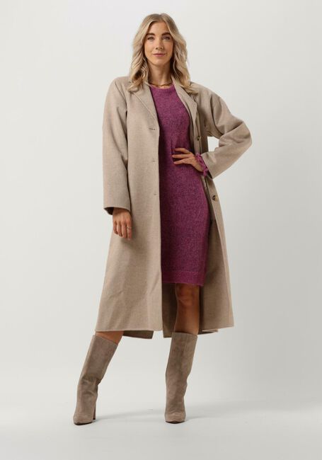 Roze SELECTED WOMEN Mini jurk SIA JUMA LS KNIT DRESS - large