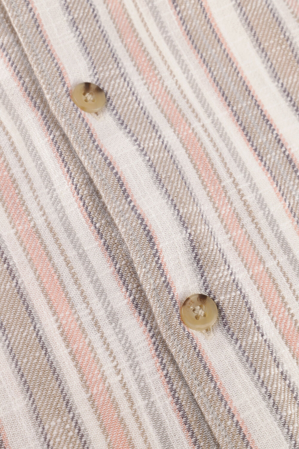 Multi CAST IRON Casual overhemd TWILL SLUB STRIPE - large