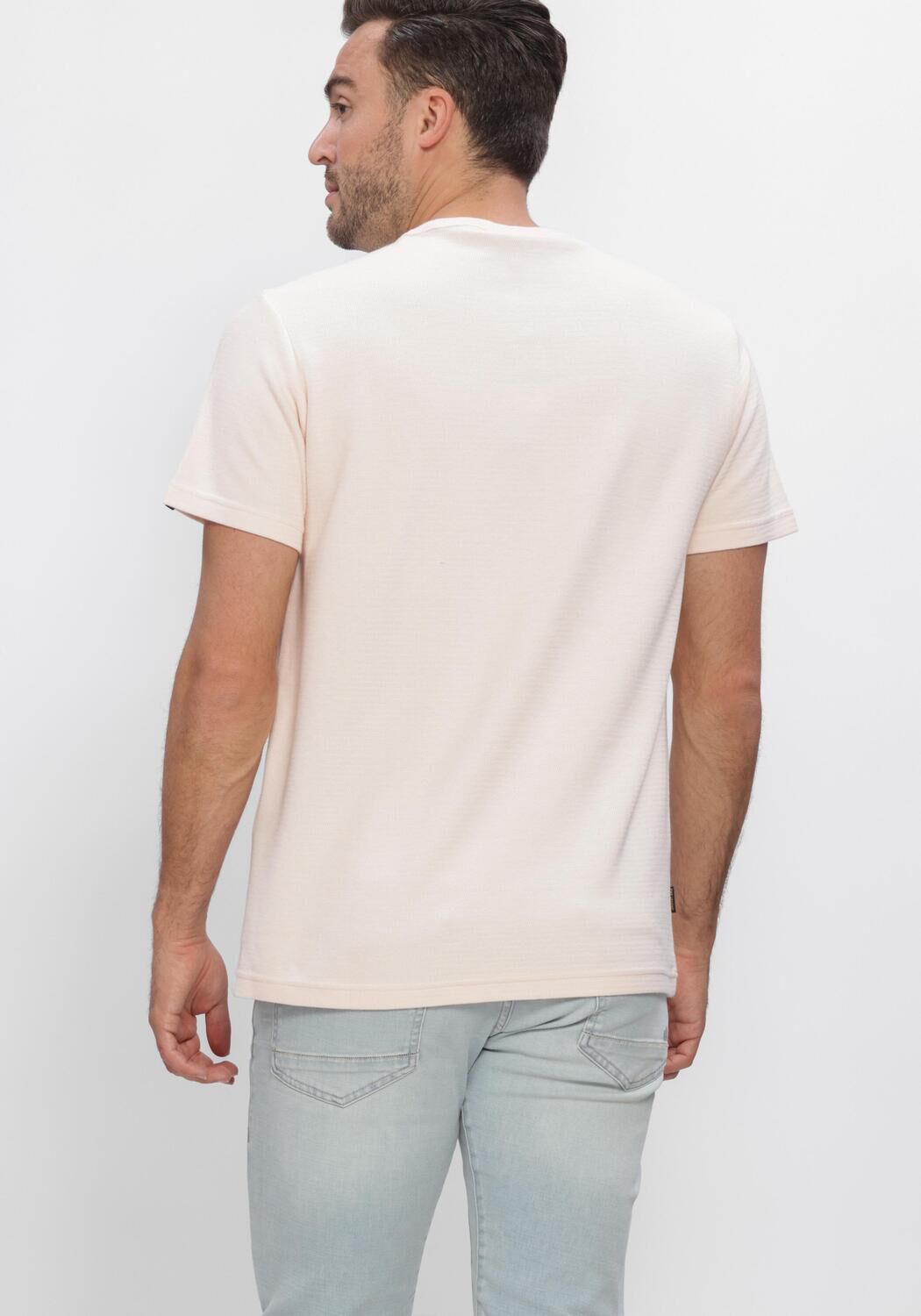 Lichtroze PME LEGEND Polo SHORT SLEEVE R-NECK RUSSEL JERSEY INTERLOCK - large