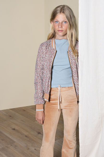 Camel NOBELL Flared broek SADY B TINY VELVET FLARED PANTS - large