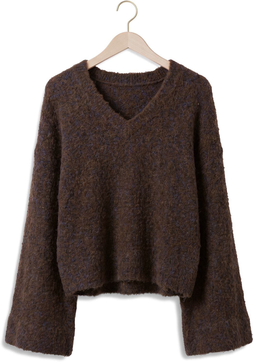 AIMEE THE LABEL Dames Truien & Vesten Clippow6 Knitted Sweater Bruin