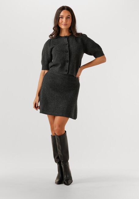 Donkergrijze NEO NOIR Trui TRUDY DECO KNIT CARDIGAN - large