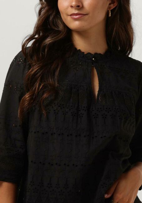 Zwarte SCOTCH & SODA Top BRODERIE ANGLAISE TOP - large