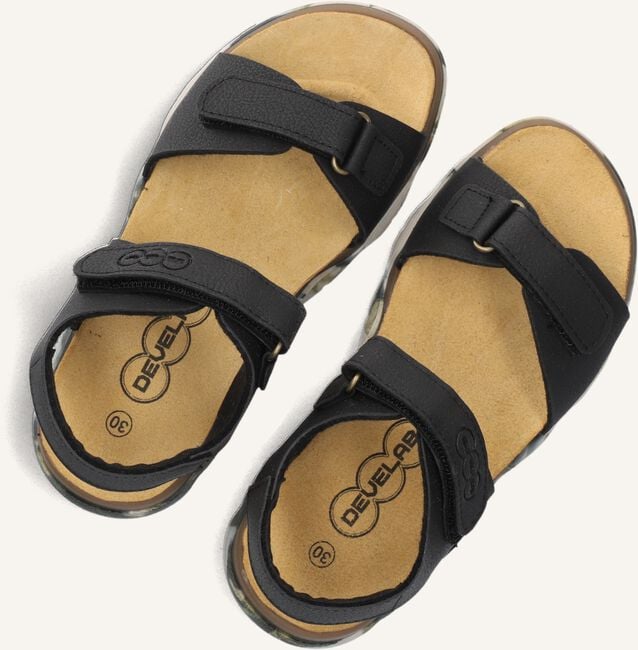 Zwarte DEVELAB Platte sandalen 48493 Zwarte DEVELAB Platte sandalen 48493 - large