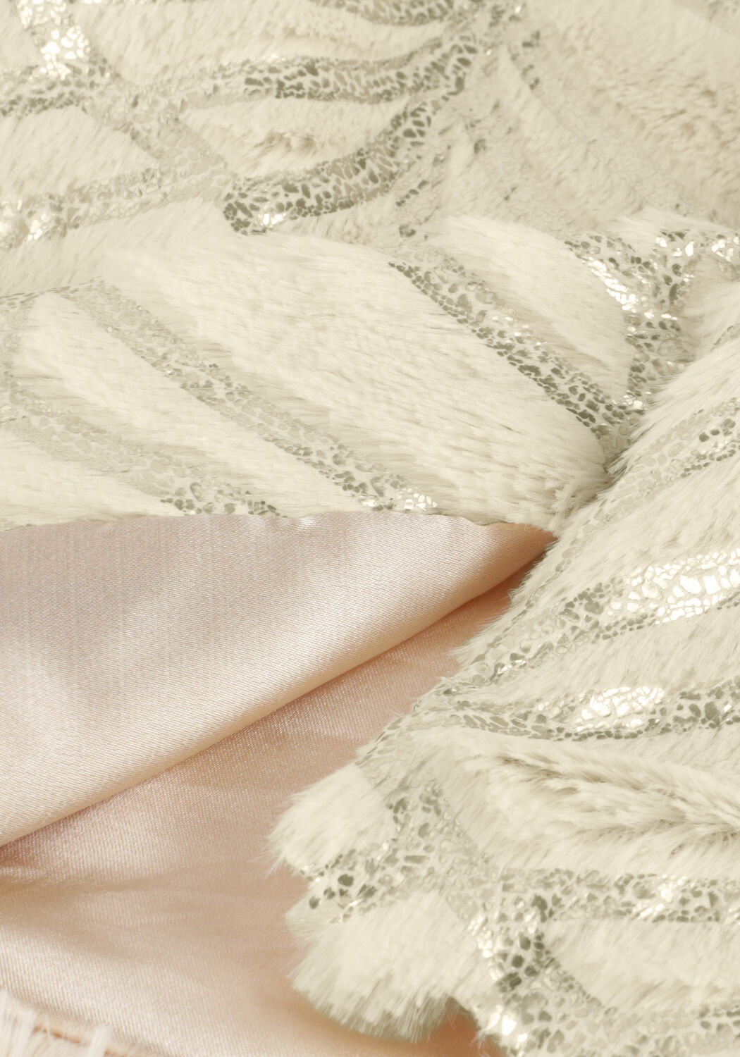 Creme LIKE FLO Trui DORIS FUR CARDIGAN - large