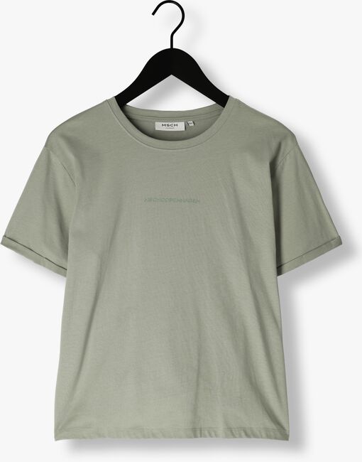 Groene MSCH COPENHAGEN T-shirt MSCHTERINA ORGANIC SMALL LOGO TEE - large
