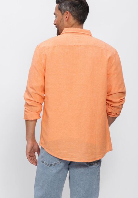 Oranje TOMMY JEANS Casual overhemd TJM REG LINEN BLEND SHIRT EXT - large
