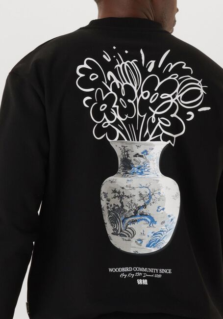 Zwarte WOODBIRD Sweater WBCAINE MIN CREW - large