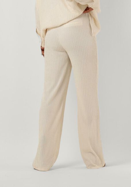 Ecru COLOURFUL REBEL Wijde broek MELODY STRUCTURE STRAIGHT PANTS - large
