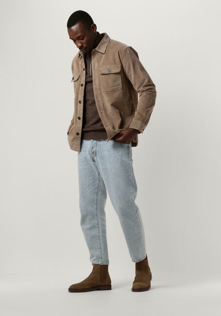 Taupe SELECTED MEN Overshirt SLHLOOSE-DAN CORD OVERSHIRT O - large