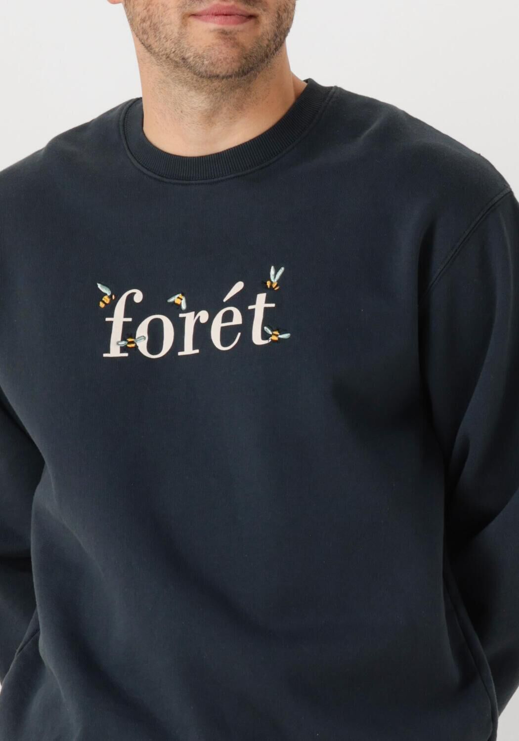 FORÉT Forét Heren Truien & Vesten Amber Bee Sweatshirt Donkerblauw
