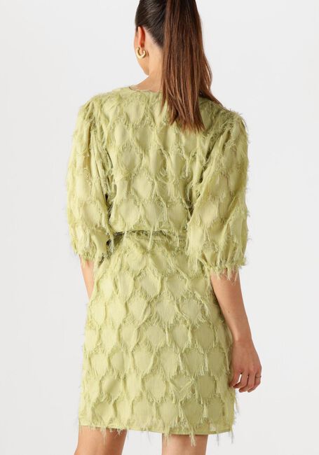 Khaki AAIKO Mini jurk FLORICA FRINGE PES 482 - large