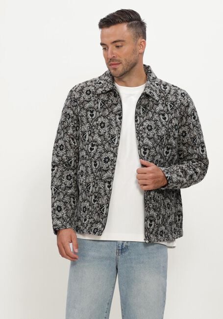 Donkergrijze JC RAGS Overshirt OVERSHIRT BENJI JACQUARD - large