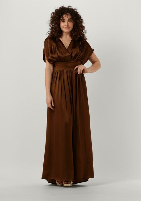 Bruine SEMICOUTURE Maxi jurk BLONDIE - large