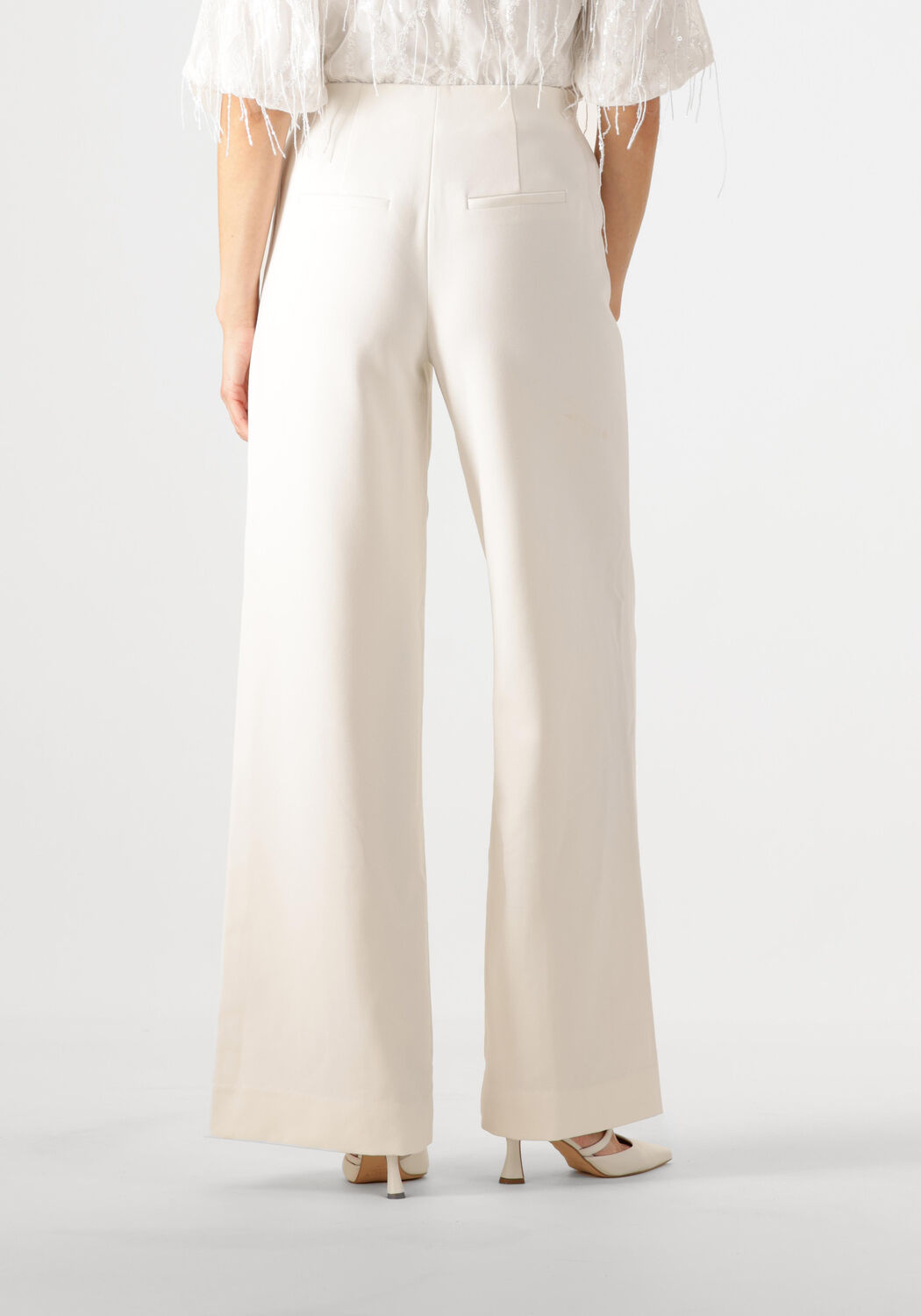 Y.A.S. Dames Broeken Yasizzie Hw Wide Pant S. Ecru