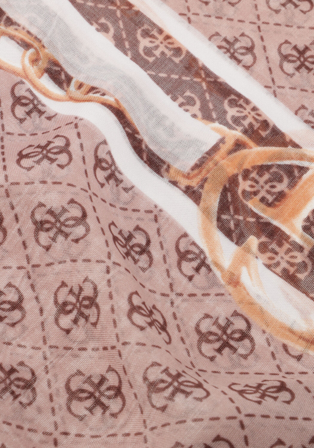 Bruine GUESS Sjaal AVIANA KEFIAH 135X135 - large