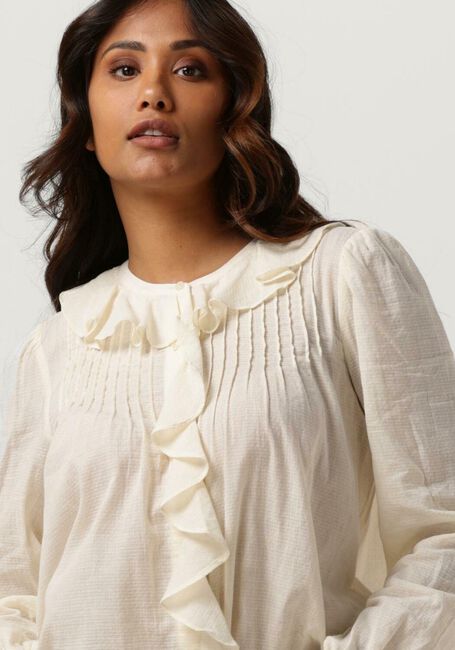 Gebroken wit SCOTCH & SODA Blouses PIN-TUCK RUFFLED SEASONAL SHIRT - large