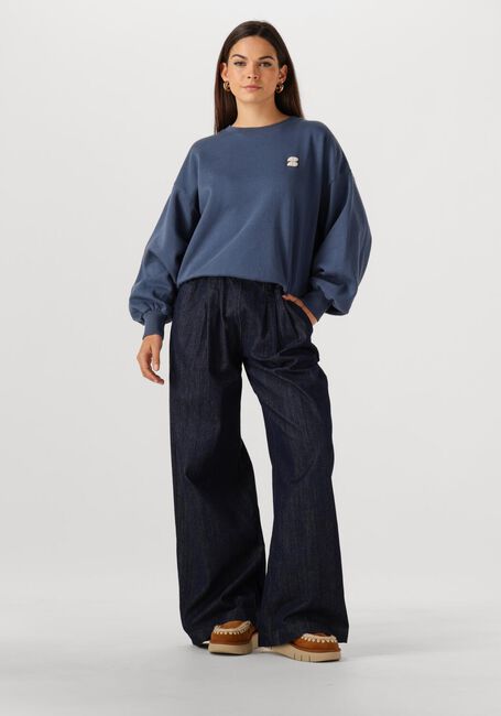 Donkerblauwe BY-BAR Trui BIBI LUCKY CURVE SWEATER - large