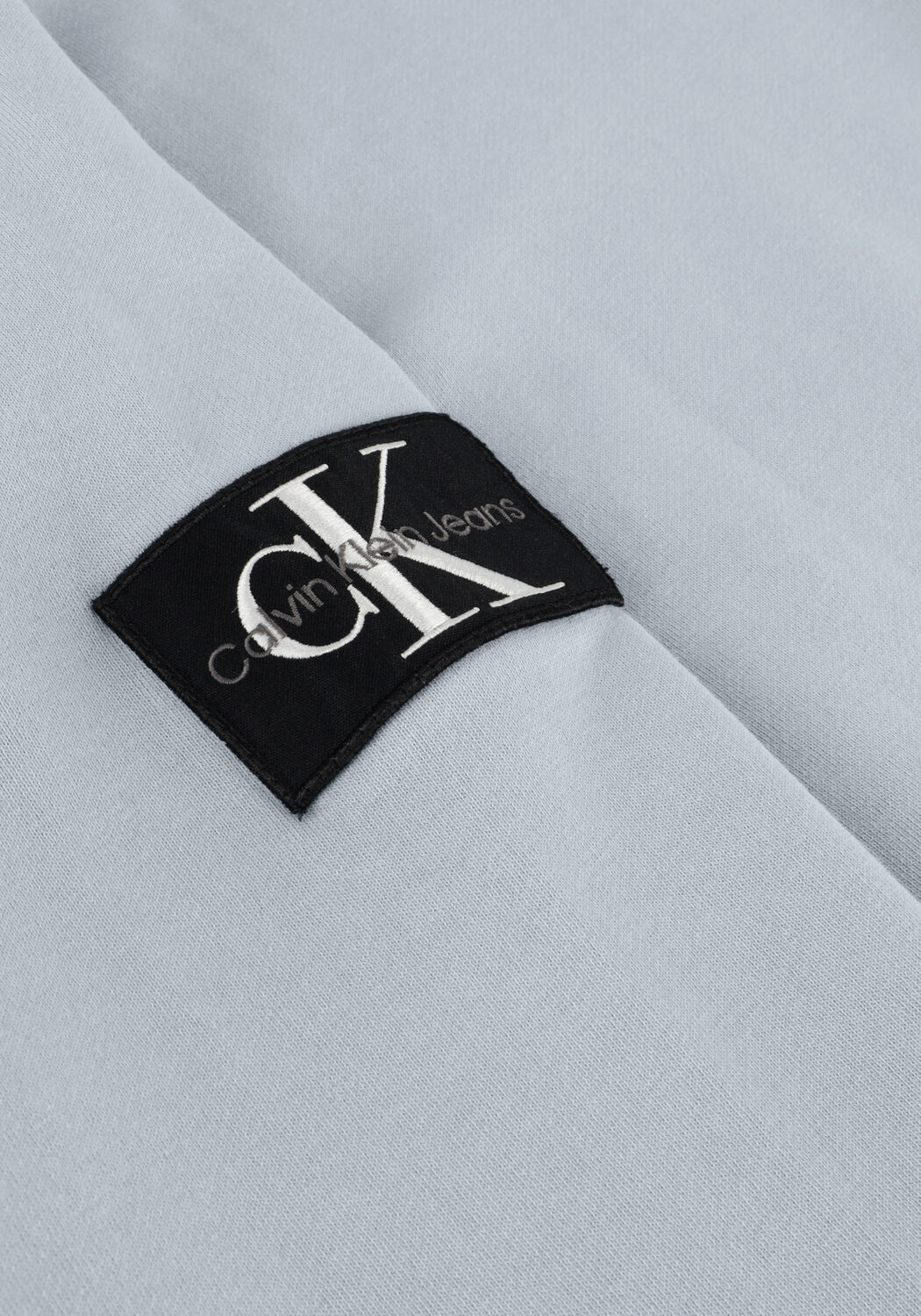 Blauwe CALVIN KLEIN Sweater WASHED BADGE CREW NECK - large