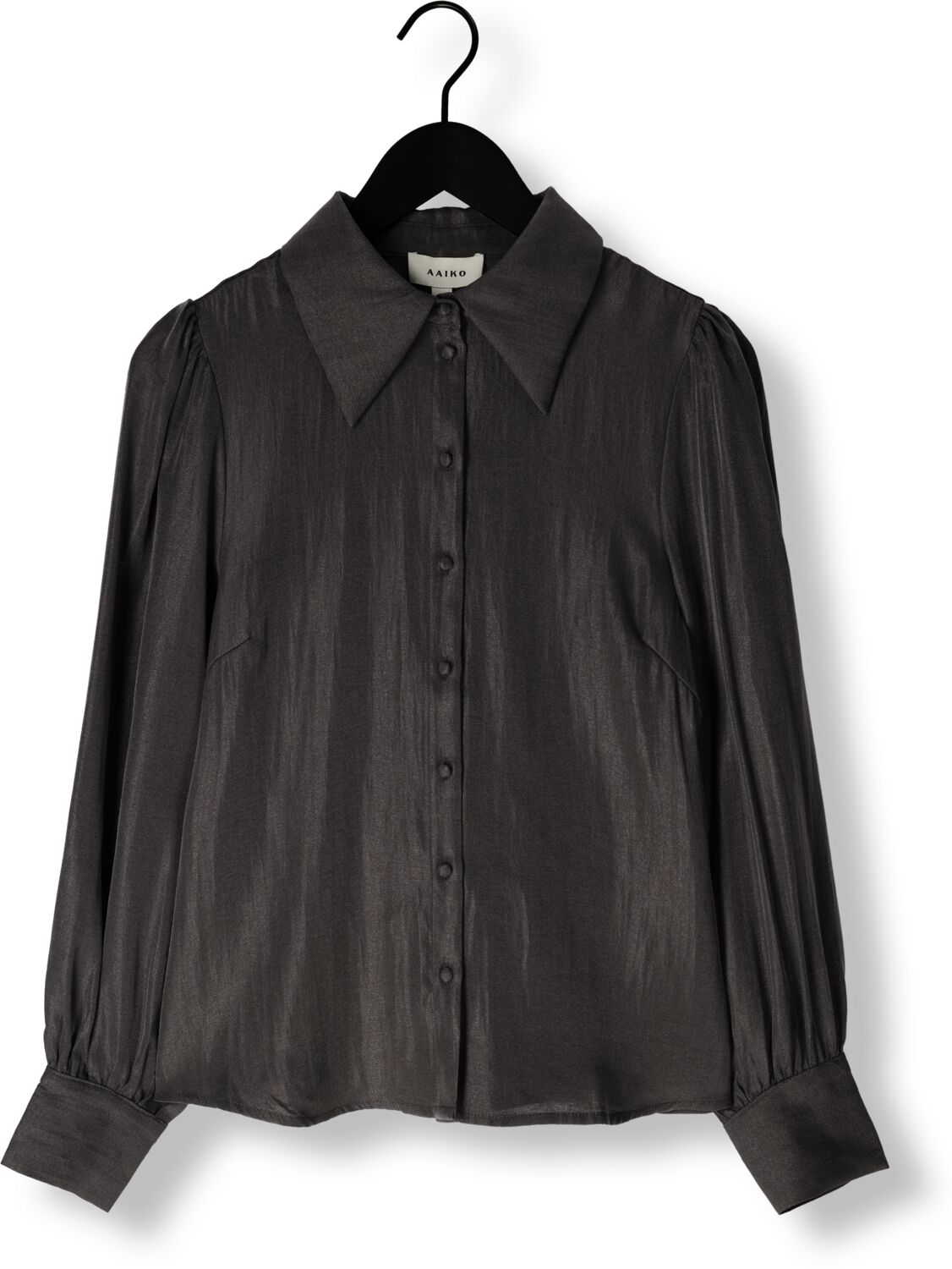 AAIKO Dames Blouses Veronne Tie Shimm Ray 517 Antraciet