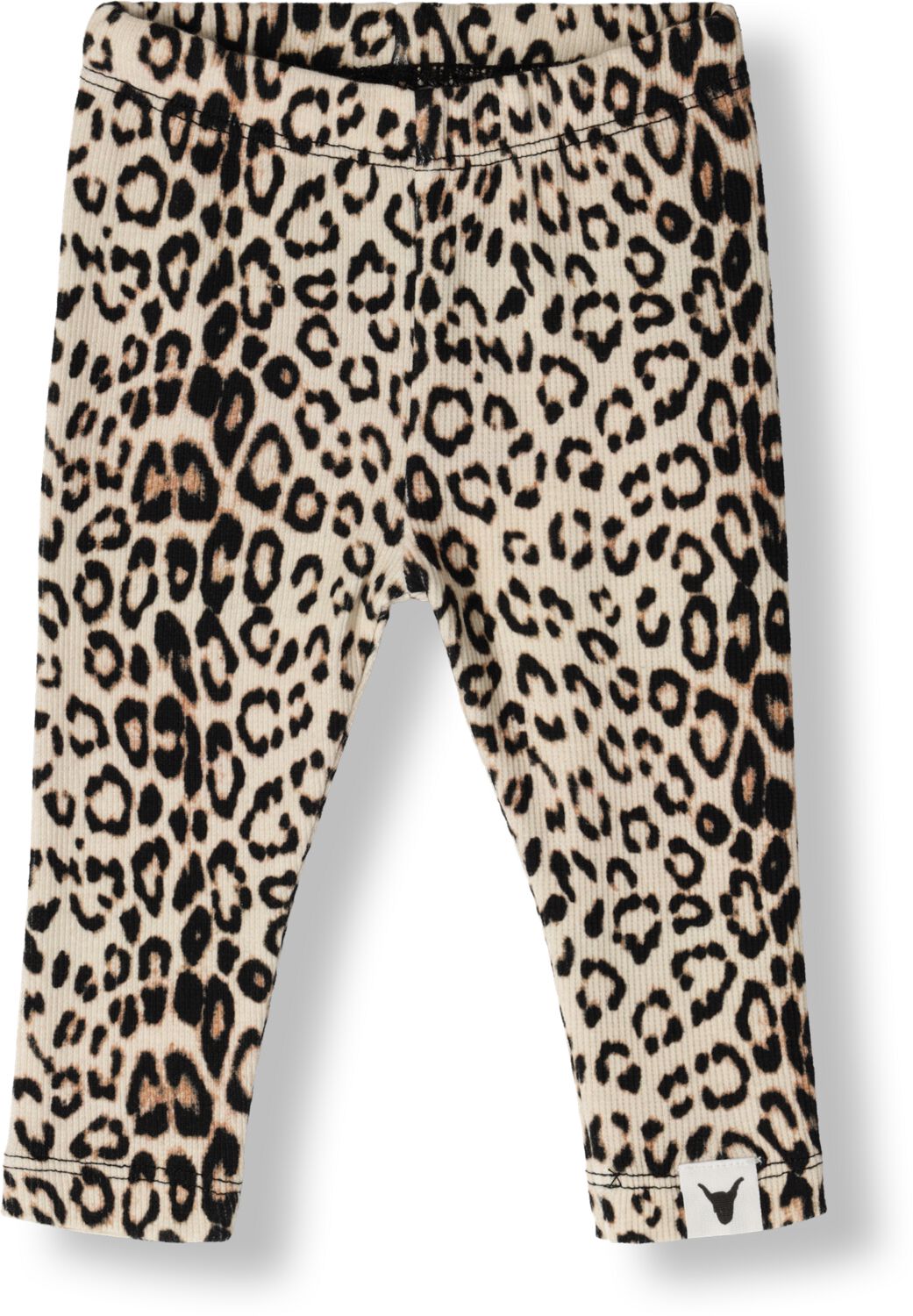 ALIX MINI Baby Jeans & Broeken Knitted Leopard Legging Bruin
