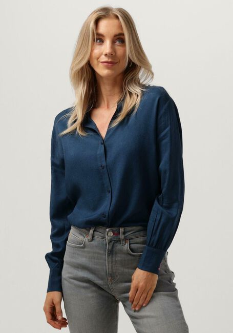 Donkerblauwe POM AMSTERDAM Blouse MILLY ETERNAL BLUE - large