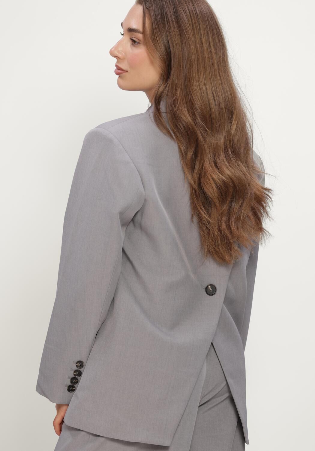 Grijze NEO NOIR Blazer AARIELLE STRUCTURE BLAZER - large