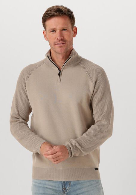 Beige GENTI Trui TURTLE ZIP - large