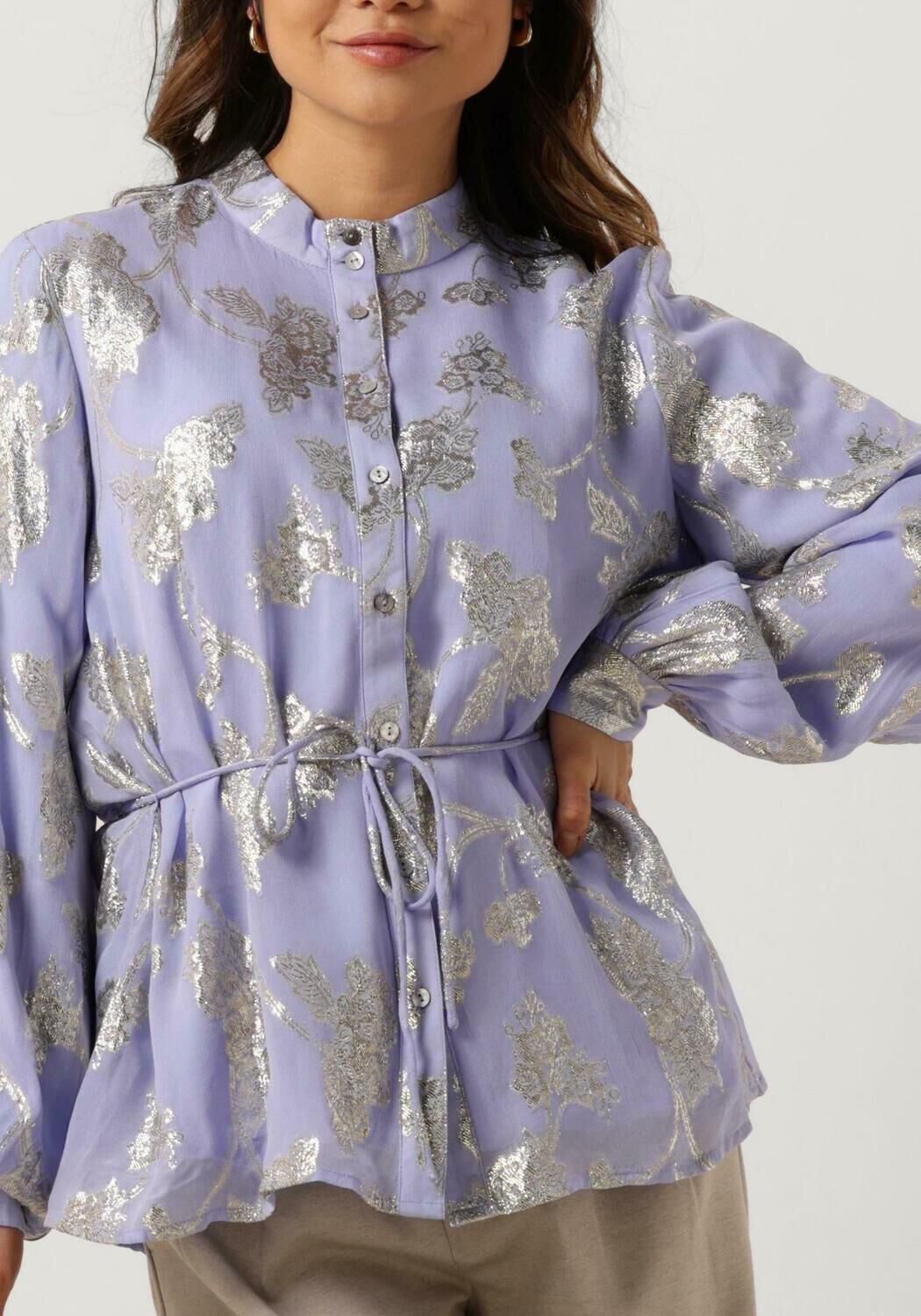 BRUUNS BAZAAR Dames Blouses Juneberry Charlottas Shirt Lila