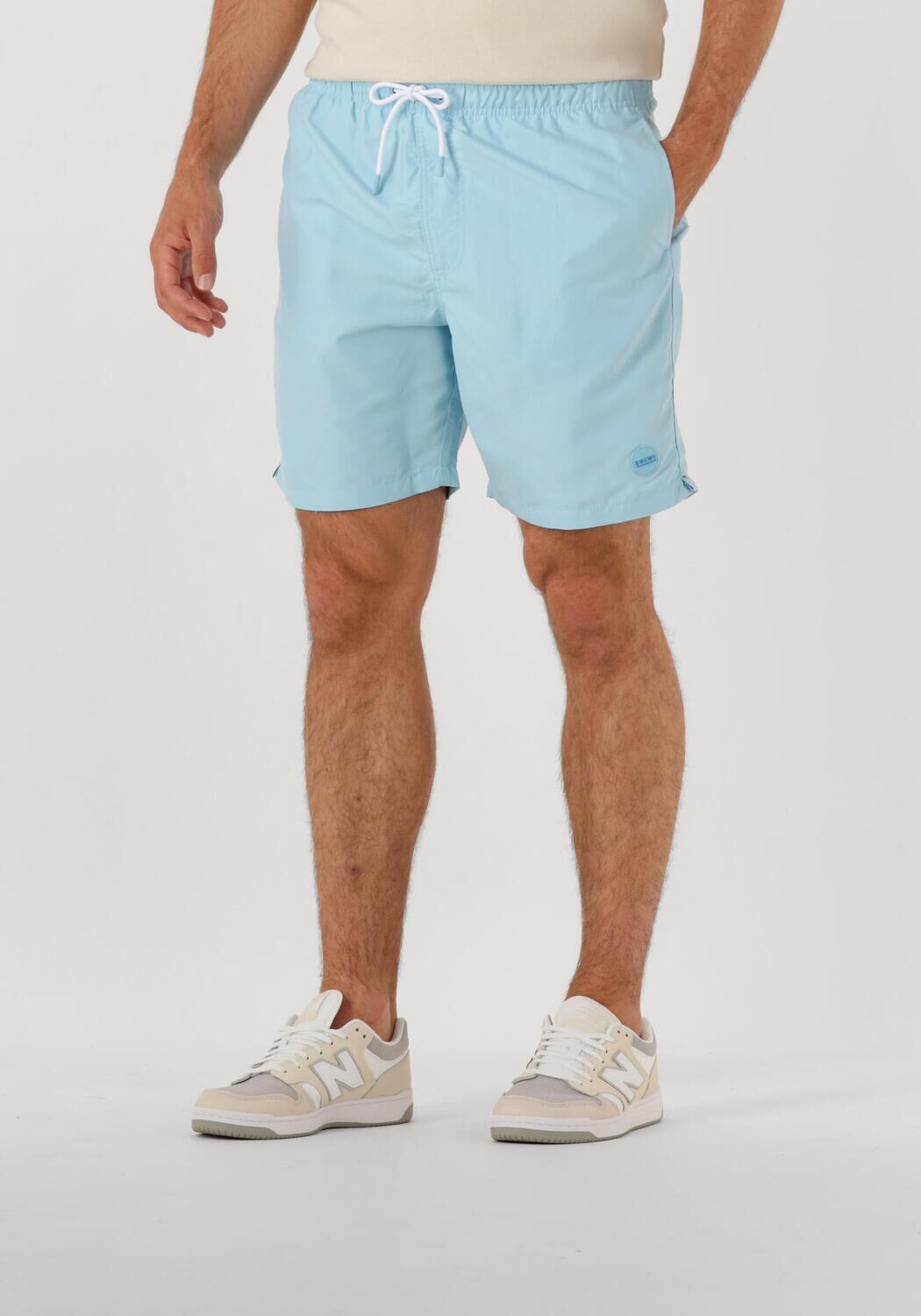 SHIWI Heren Zwembroeken Men Mike Swim Shorts 7 Inch Solid Lichtblauw