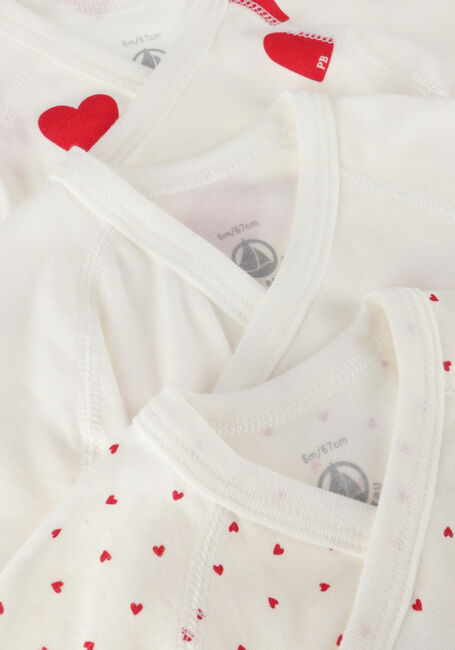 Witte PETIT BATEAU Rompers 3 BODIES NAISS MC - large