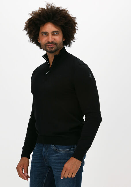 Zwarte VANGUARD Sweater HALF ZIP COLLAR PIMA COTTON - large