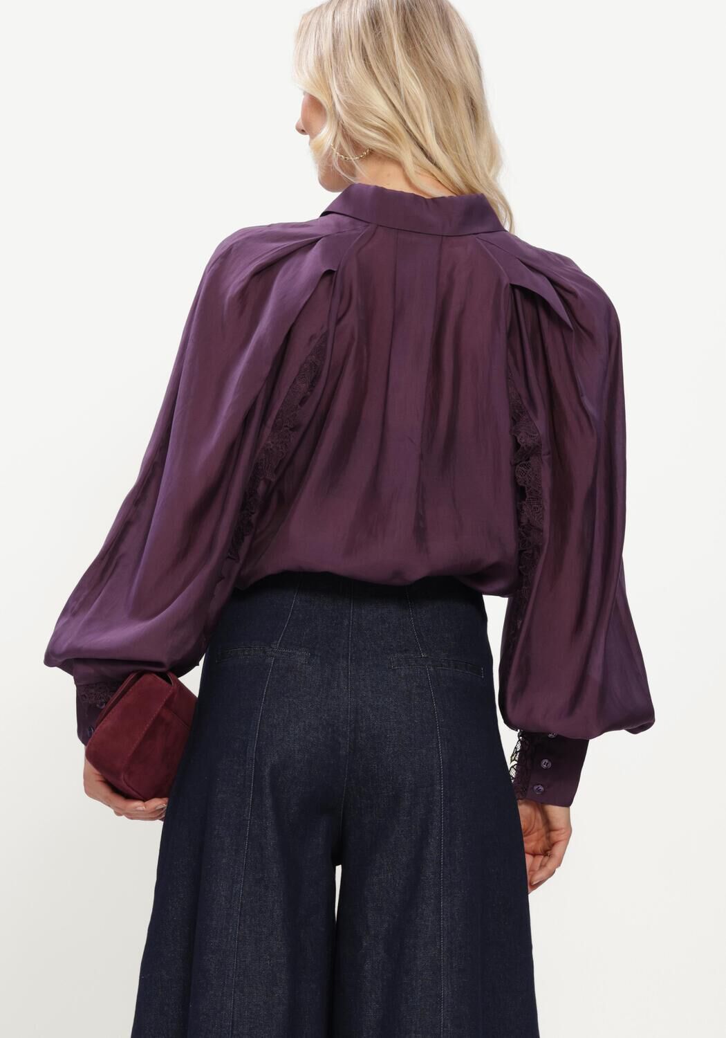 Paarse COPENHAGEN MUSE Blouses CMMOLLY-SHIRT - large