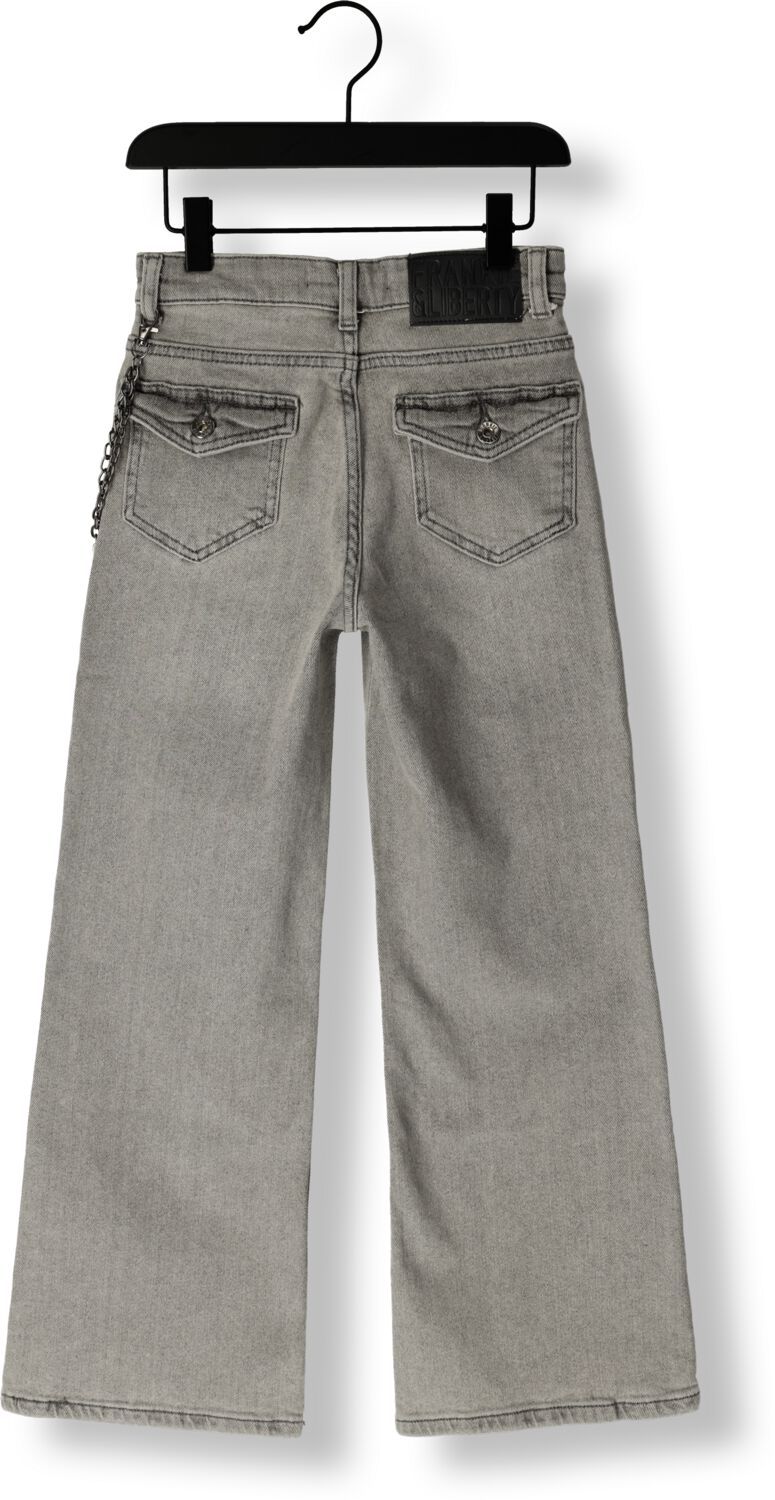 FRANKIE & LIBERTY Meisjes Jeans Attitude Wide Leg Lichtgrijs
