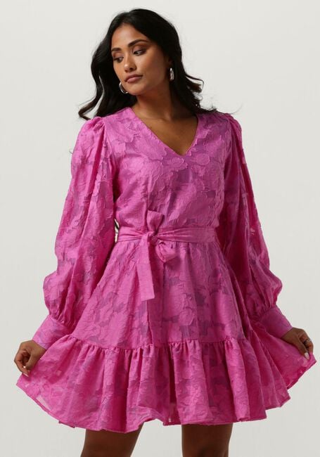 Roze SELECTED FEMME Mini jurk SLFCATHI-SADIE SHORT V-NECK DRESS - large