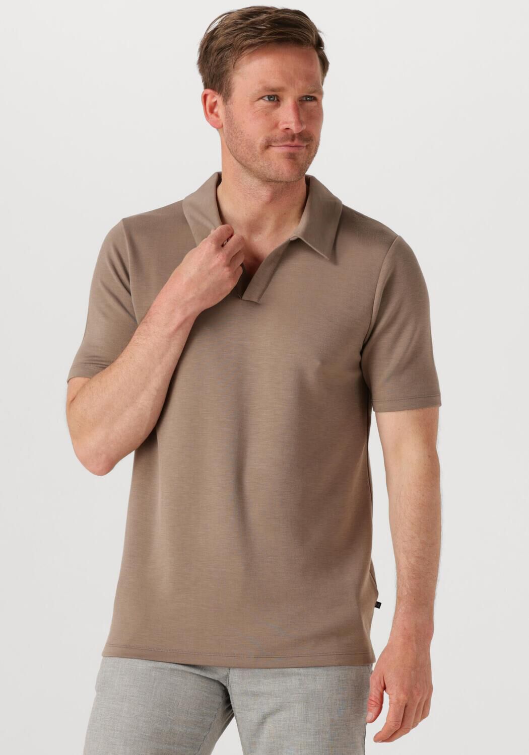 MATINIQUE Heren Polo's & T-shirts Mapolo V Ss Taupe