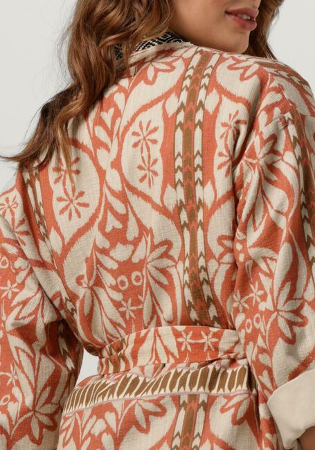Absoluut retort zelfmoord Oranje SUMMUM Kimono WRAP JACKET INCA PRINT | Omoda