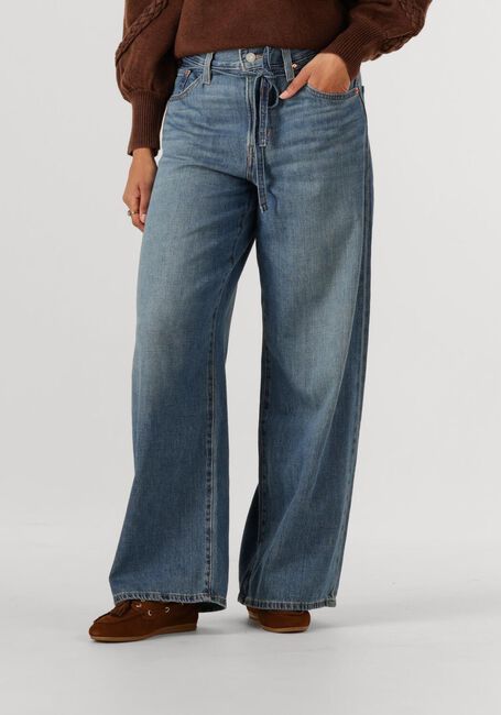 Blauwe LEVI'S Wide jeans XL STRAIGHT STOP FLAXING - large