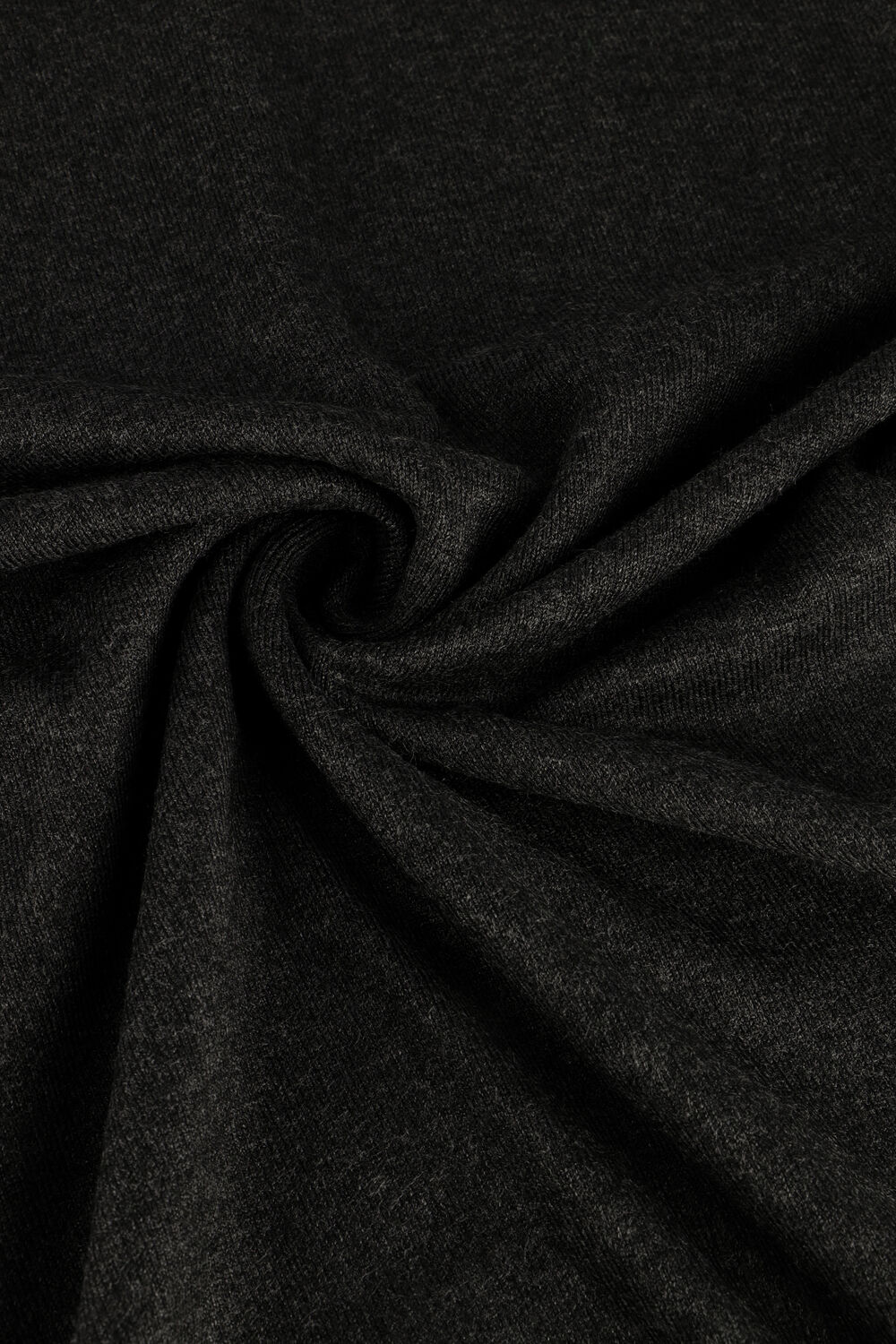 Donkergrijze PUREWHITE Coltrui ESSENTIAL KNIT MOCKNECK LS - large