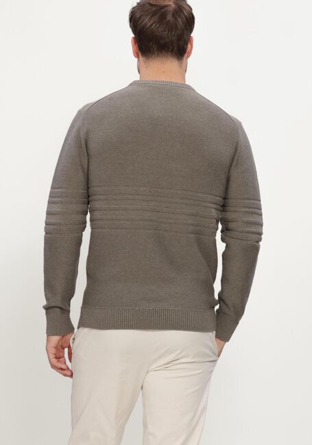 Groene GENTILUOMO Trui ROUND NECK LS - large