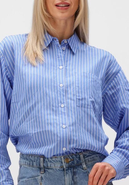 Blauwe BY-BAR Blouses LISE STRIPE BLOUSE - large