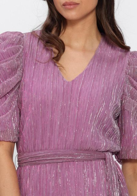 Paarse FREEBIRD Mini jurk F-JER-PLISSE-LUREX-26-1 - large