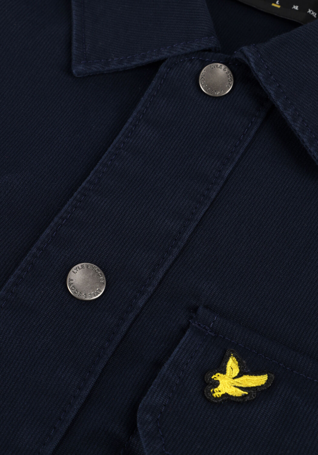 Donkerblauwe LYLE & SCOTT Overshirt BEDFORD CORD OVERSHIRT - large