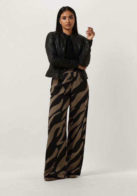 Zwarte GOOSECRAFT Leren jas BIKER128 - large