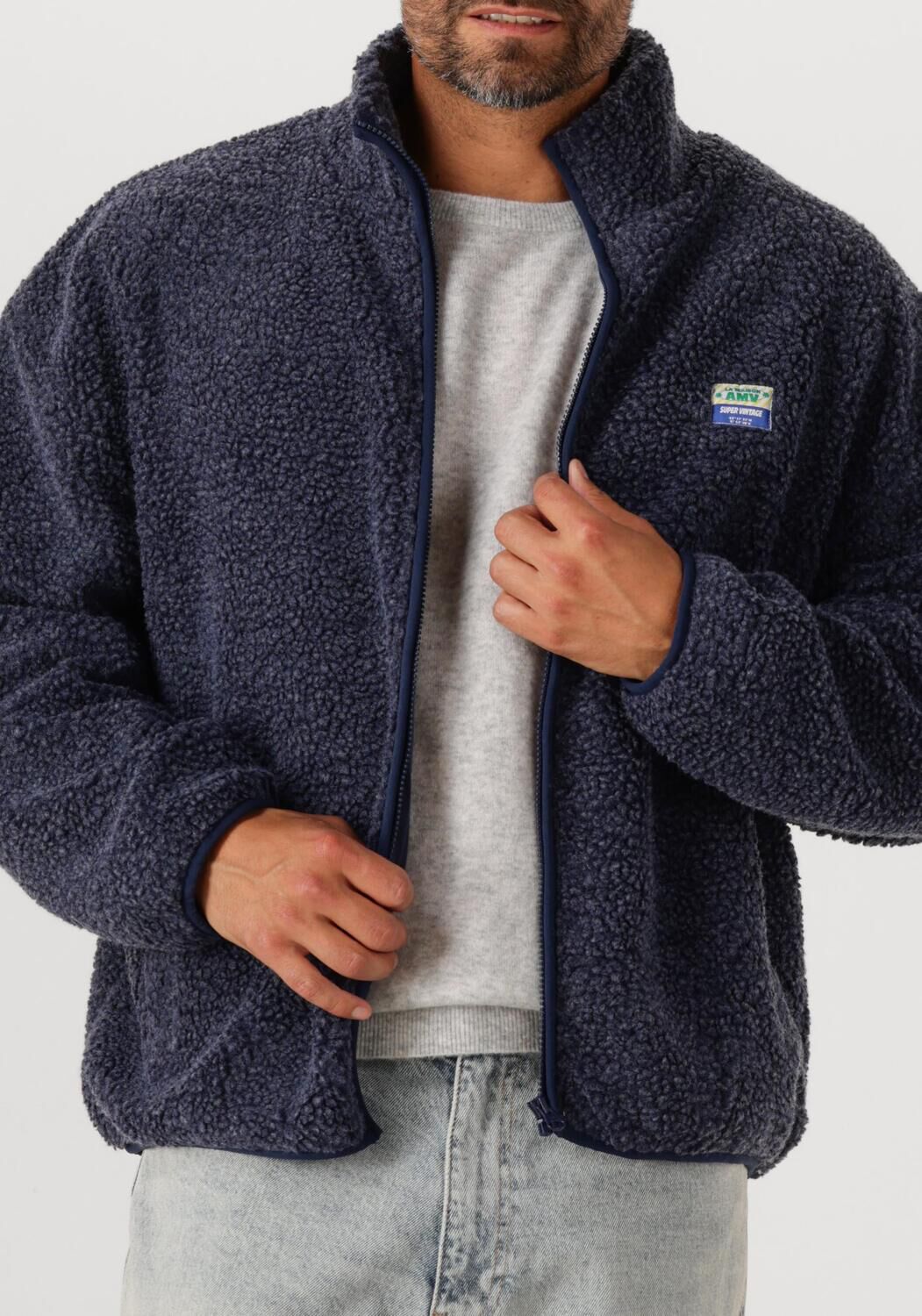 AMERICAN VINTAGE Heren Truien & Vesten Hoktown Zip Donkerblauw