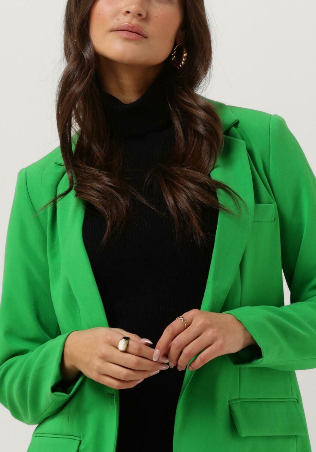 Groene OBJECT Blazer OBJSIGRID L/S BLAZER - large